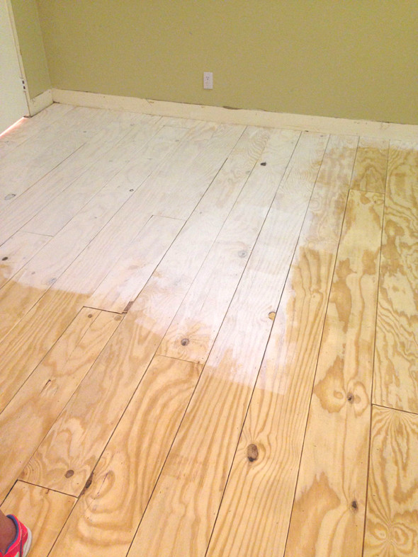 Painted Plywood Floors DIY
 Remodelaholic