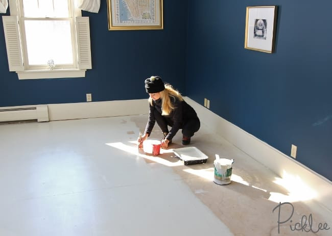 Painted Plywood Floors DIY
 DIY Painted Plywood Subfloor Picklee