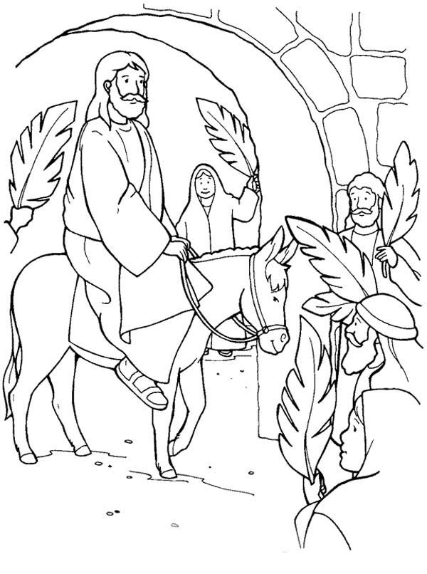 Palm Sunday Coloring Pages
 43 best images about Palm Sunday on Pinterest