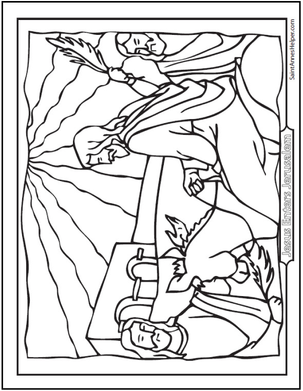 Palm Sunday Coloring Pages
 Palm Sunday Coloring Pages Jesus The Sunday Before Easter