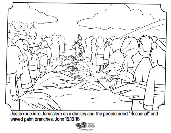 Palm Sunday Coloring Pages
 Holy Week History What is Palm Sunday