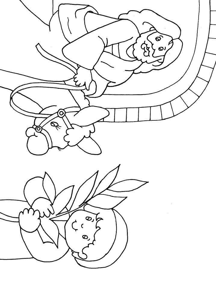 Palm Sunday Coloring Pages
 Palm Sunday Coloring Page Coloring Home