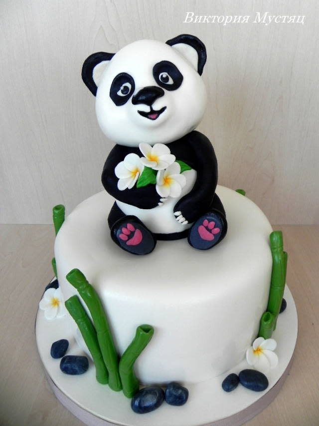 Panda Birthday Cake
 Panda cake Cake by Victoria CakesDecor