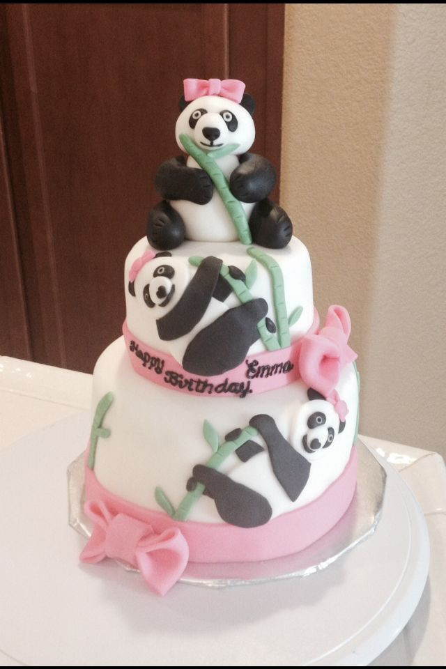 Panda Birthday Cake
 17 Best images about Panda Party Ideas on Pinterest