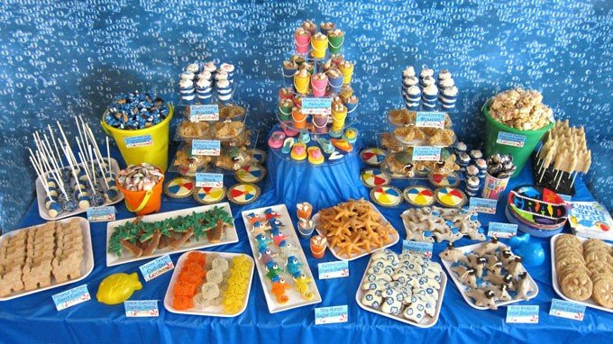 Party At The Beach Ideas
 Beach Themed Party Ideas & Under the Sea Desserts