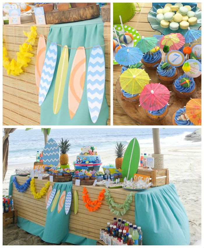 Party At The Beach Ideas
 Surfin Safari Surf themed party