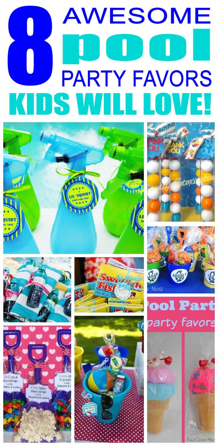 Party Favor Ideas For Pool Party
 Pool Party Favor Ideas