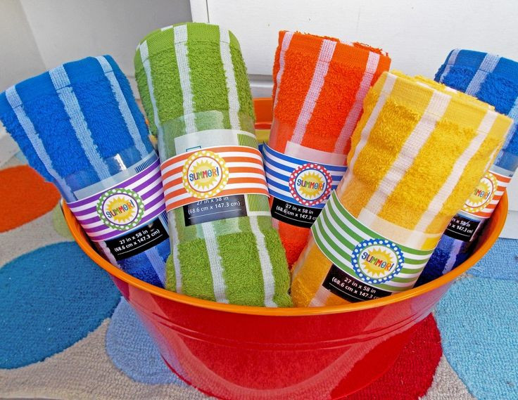 Party Favor Ideas For Pool Party
 could monogram towels for the kids as favors