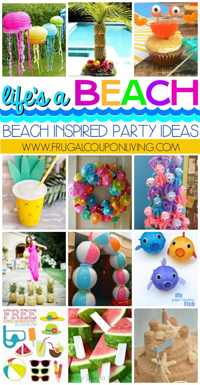 Party On The Beach Ideas
 Beach Inspired Party Ideas