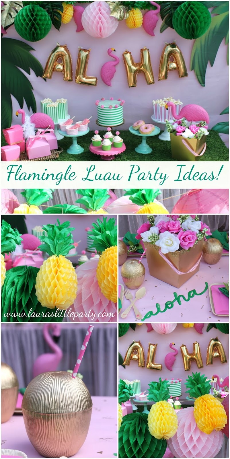 Party Theme Ideas For Summer
 Let s Flamingle Luau Summer Party Ideas LAURA S little