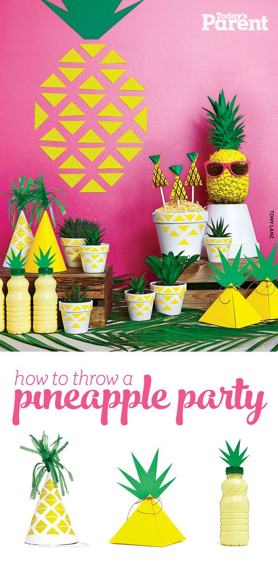 Party Theme Ideas For Summer
 How to throw a pineapple party