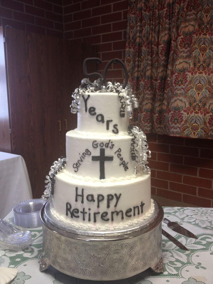 Pastor Retirement Party Ideas
 Pastor retirement cake My cake creations