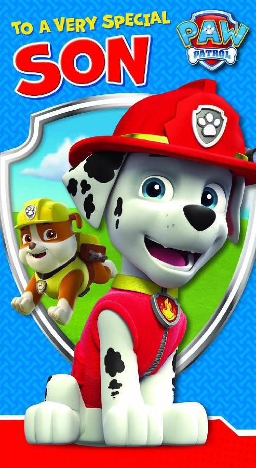 Paw Patrol Birthday Wishes
 PAW PATROL TO A VERY SPECIAL SON BIRTHDAY CARD NEW GIFT