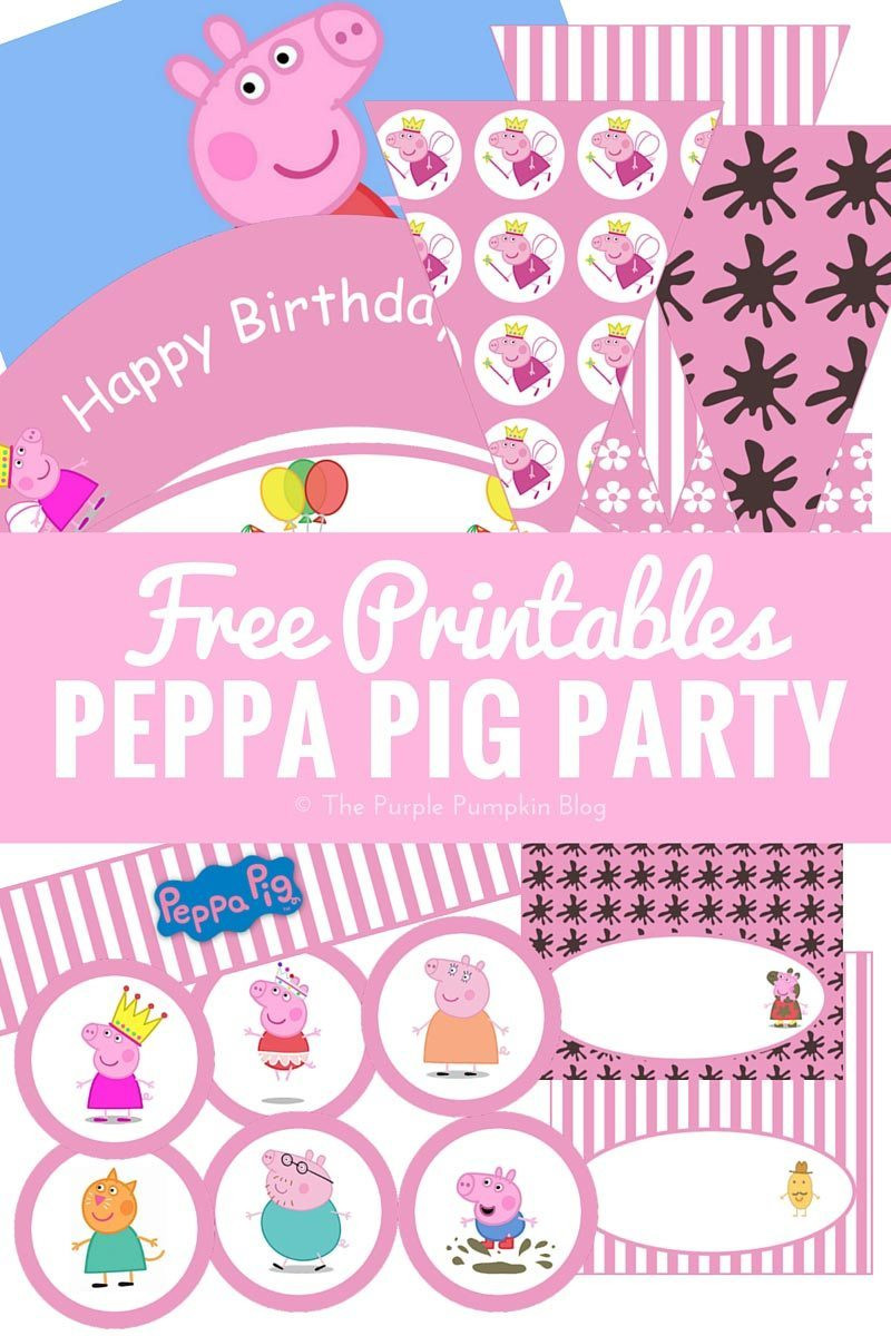 Peppa Pig Birthday Party
 Peppa Pig Party Printables Fun Party Ideas