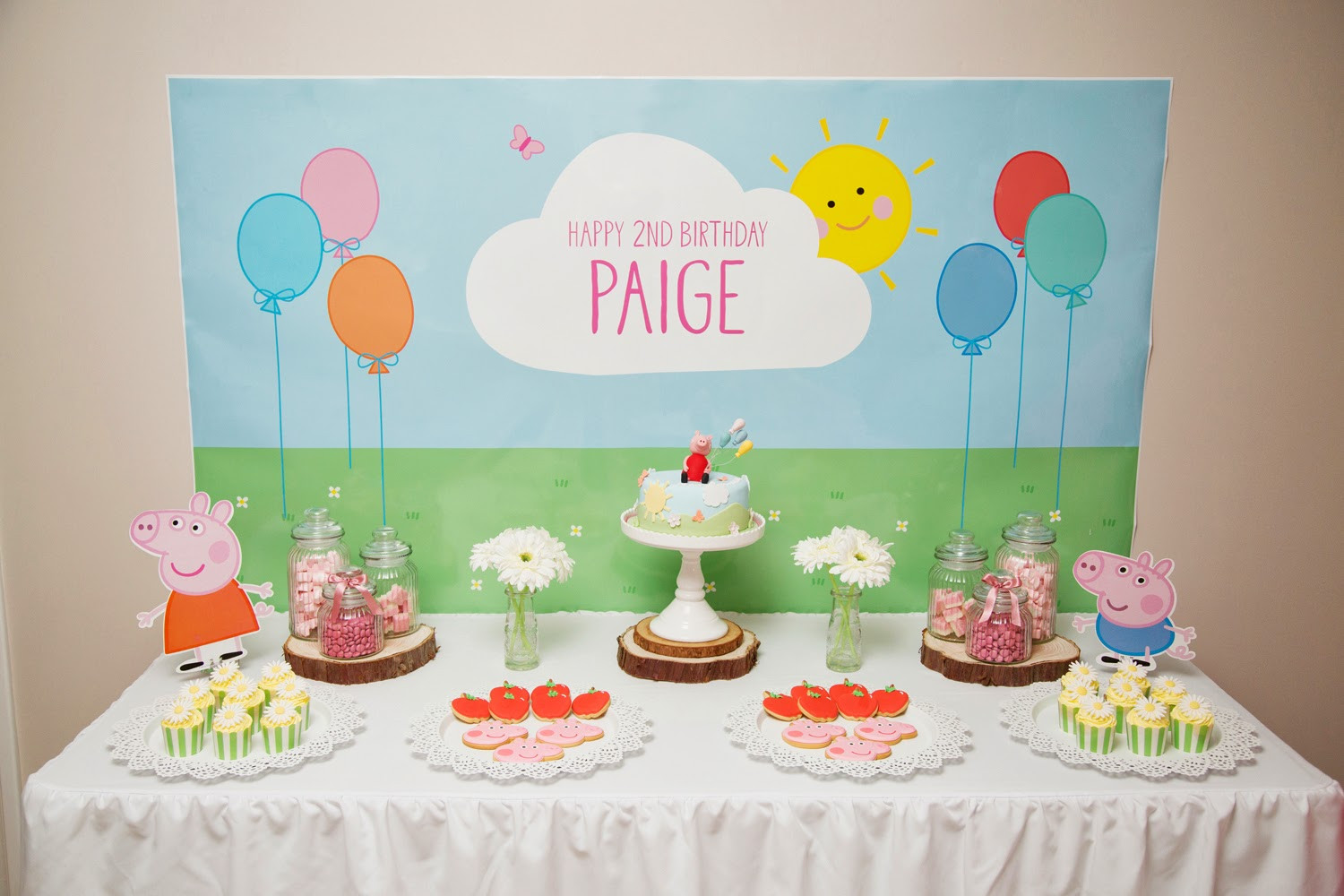 Peppa Pig Birthday Party
 Piece of Cake Paige s 2nd Birthday Peppa Pig Theme