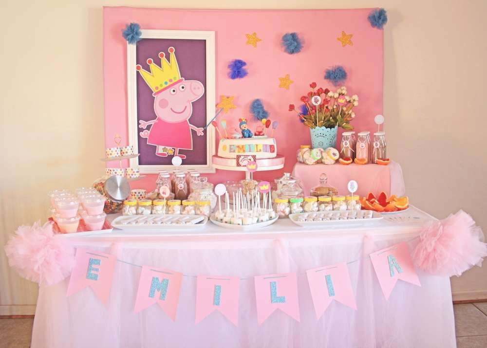 Peppa Pig Birthday Party
 Pink Peppa Pig birthday party See more party planning