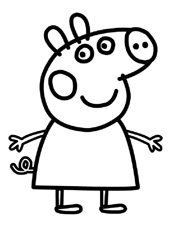 Peppa Pig Coloring Pages
 Kids n fun