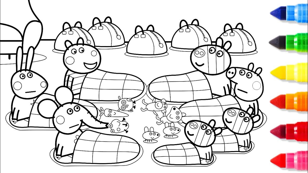 Peppa Pig Coloring Pages
 Wheels on The Bus