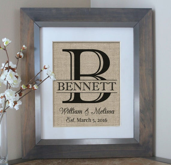Personal Wedding Gift Ideas
 Personalized Wedding Gift for Couple Bridal Shower Gift