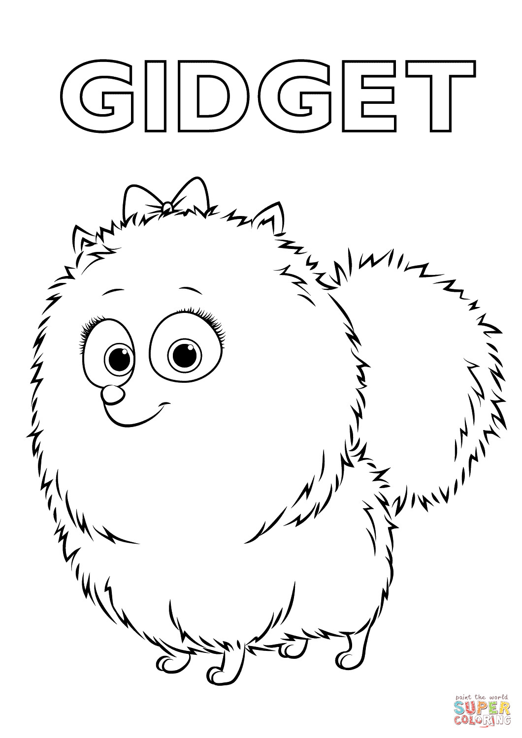 Pets Coloring Pages
 Gid from the Secret Life of Pets coloring page