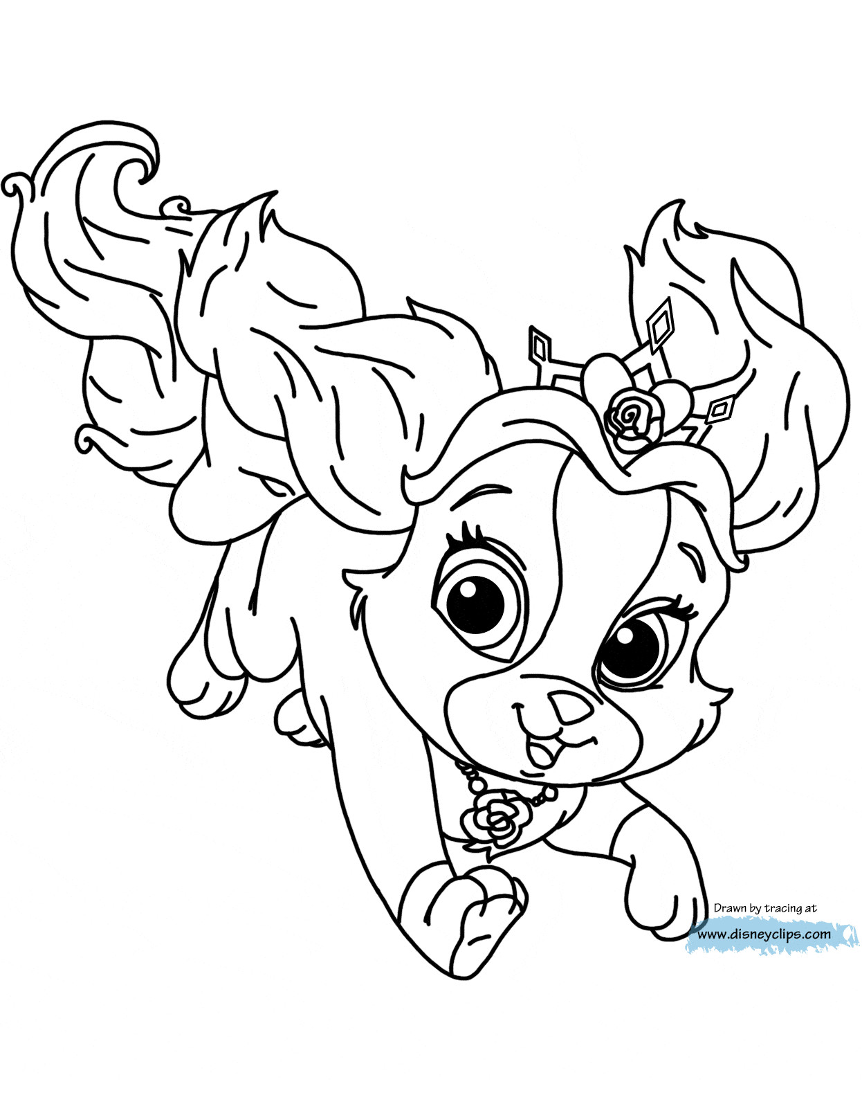 Pets Coloring Pages
 Palace Pets Coloring Pages 3