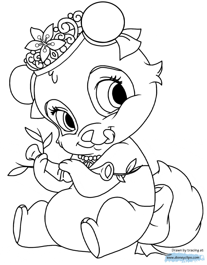 Pets Coloring Pages
 Palace Pets Coloring Pages 3