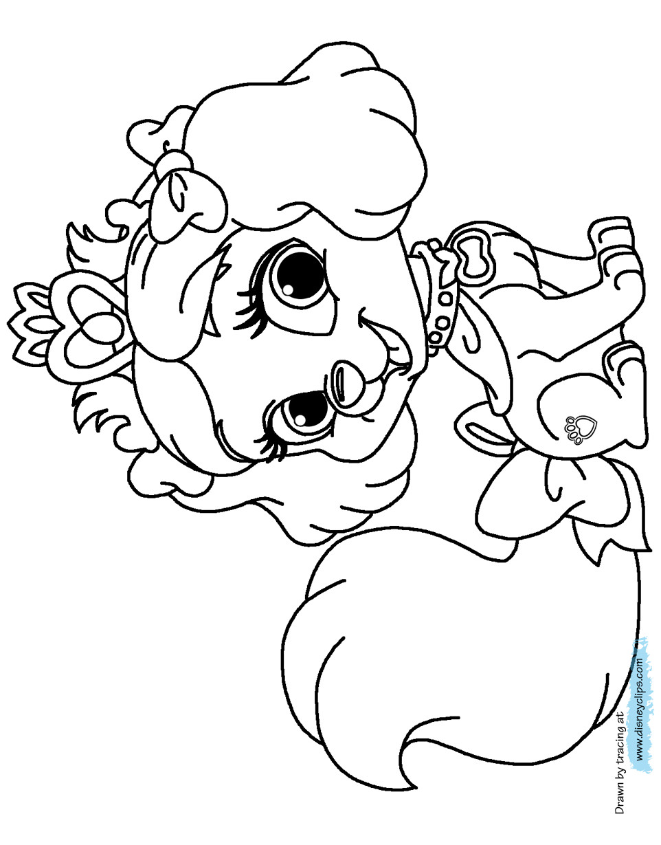 Pets Coloring Pages
 Palace Pets Coloring Pages 2