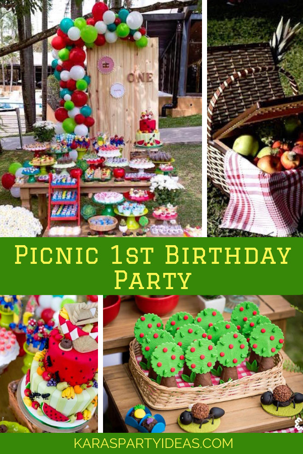 Picnic Birthday Party Ideas
 Kara s Party Ideas Picnic 1st Birthday Party