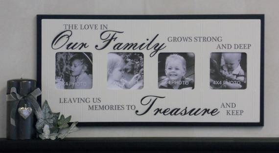 Picture Frames With Quotes About Family
 Unique Family Gift Frame Brown or Black Sign The