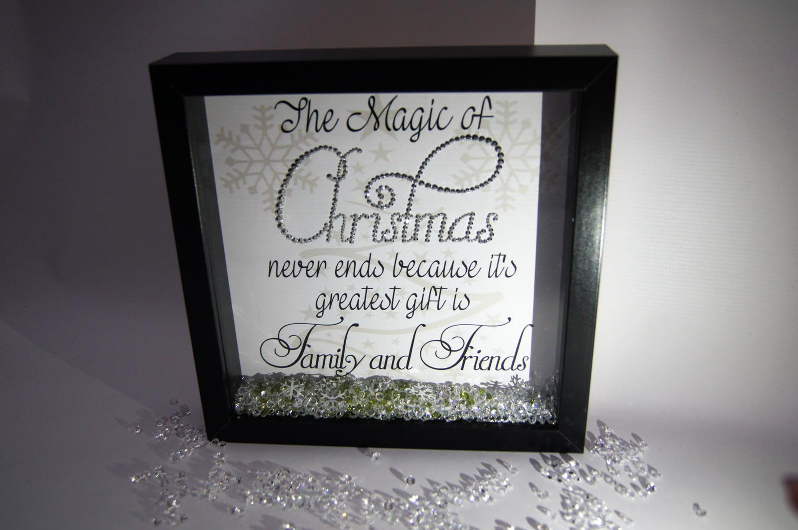 Picture Frames With Quotes About Family
 The Magic Christmas Family Sparkle Crystal Frame Word