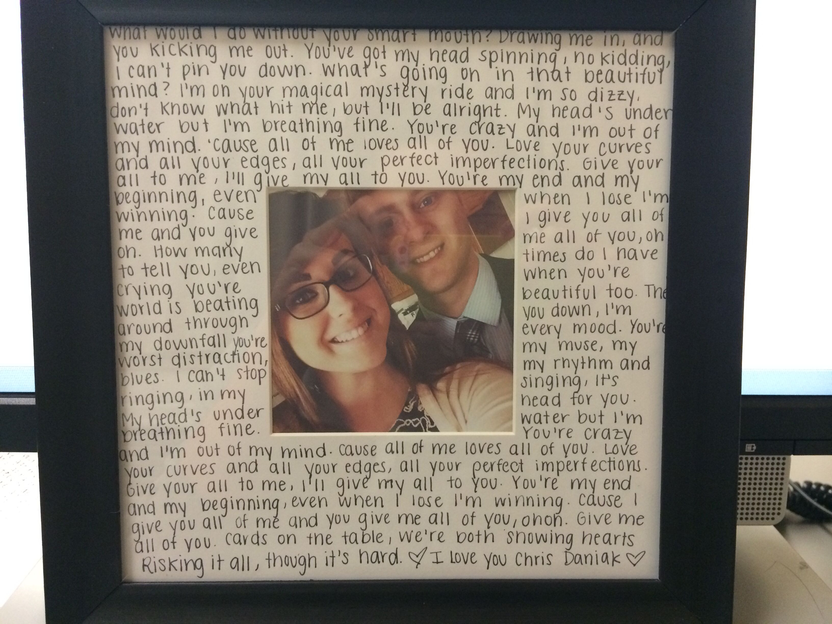Picture Gift Ideas For Boyfriend
 This idea is so cute d i y & crafts