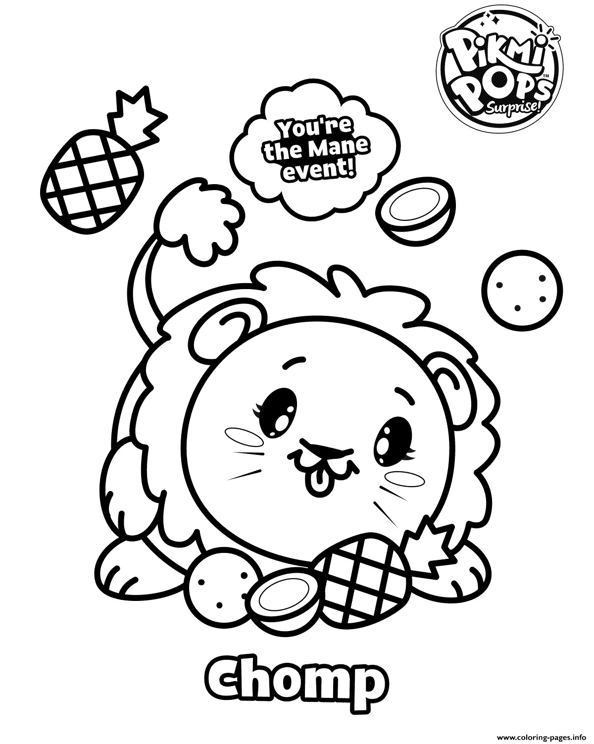 Pikmi Pops Coloring Pages
 Pikmi Pops Skittle Coloring Pages Printable