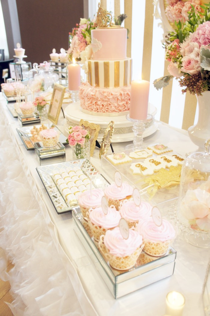 Pink And Gold Birthday Party Ideas
 Kara s Party Ideas Pink & Gold Princess Party