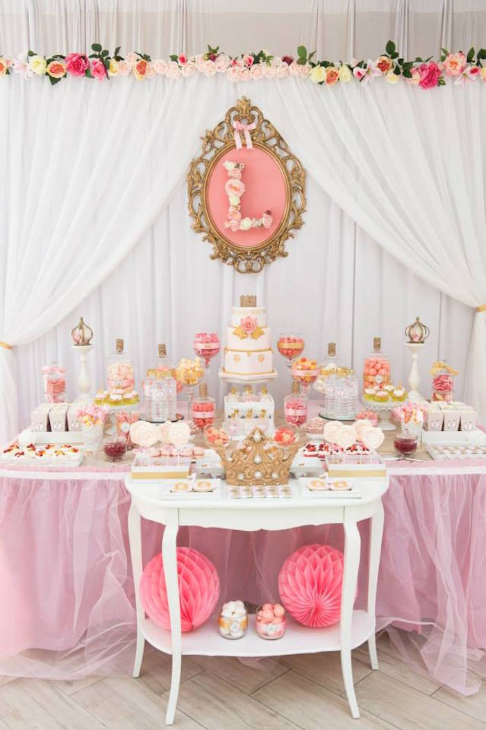 Pink And Gold Birthday Party Ideas
 Kara s Party Ideas Pink & Gold Princess Birthday Party