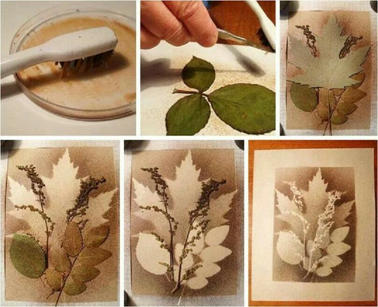 Pinterest Arts And Crafts For Adults
 Splatter art with layered leaves Work Ideas
