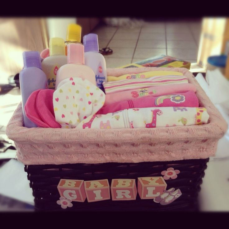 Pinterest Baby Shower Gift Ideas
 Homemade DIY t basket baby shower for girls