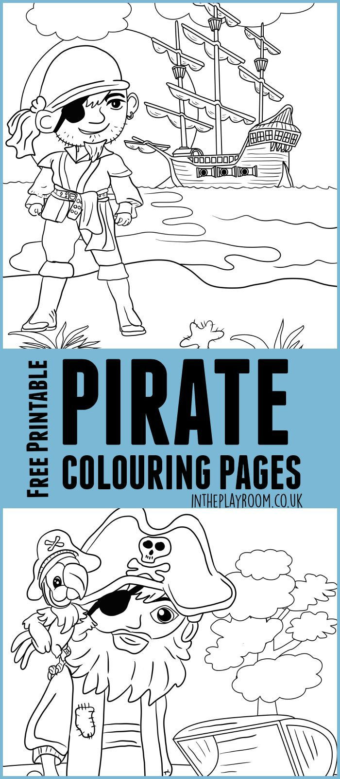 Pirate Coloring Pages Kids
 Pirate Colouring Pages for Kids In The Playroom