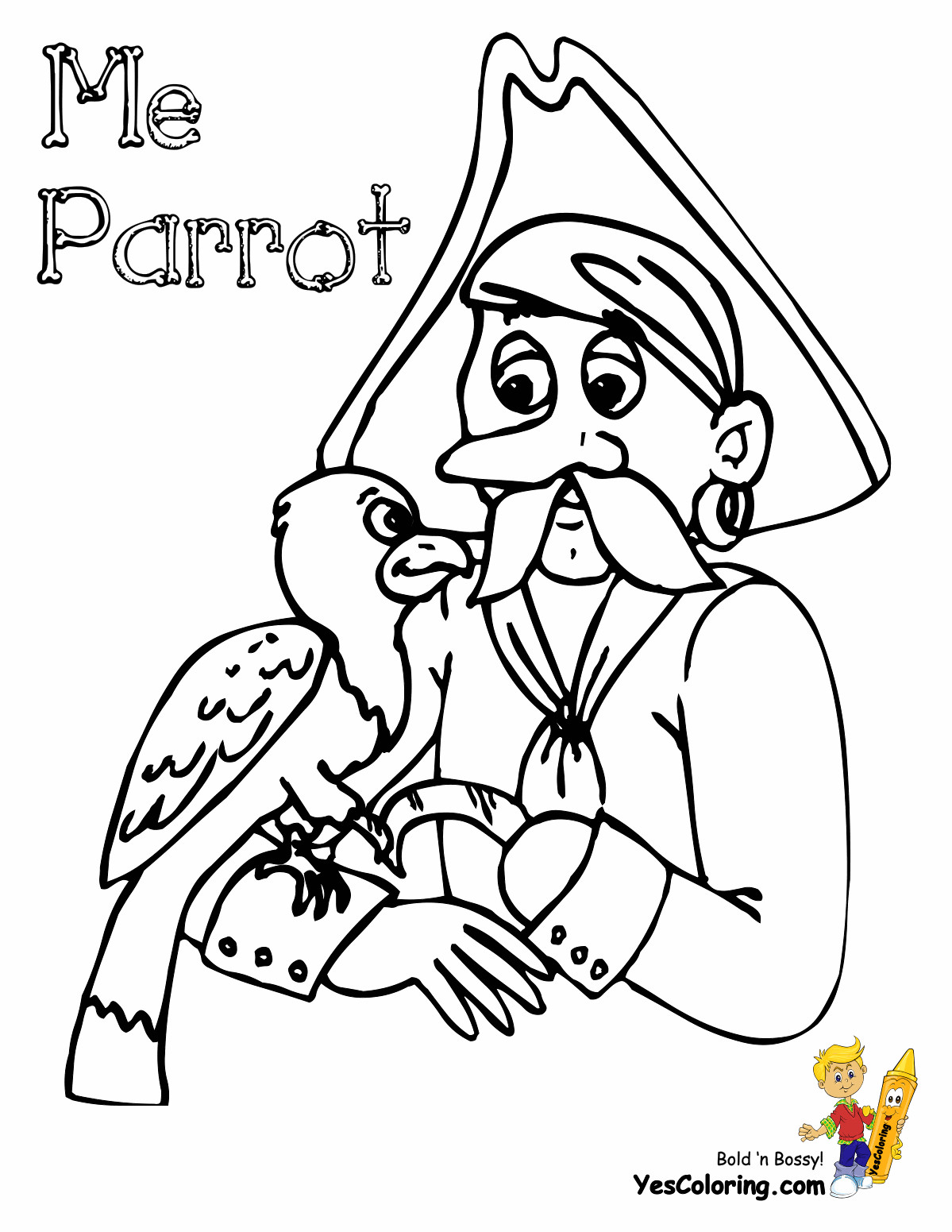 Pirate Coloring Pages Kids
 Scurvy Pirate Coloring Pages Pirate Costume