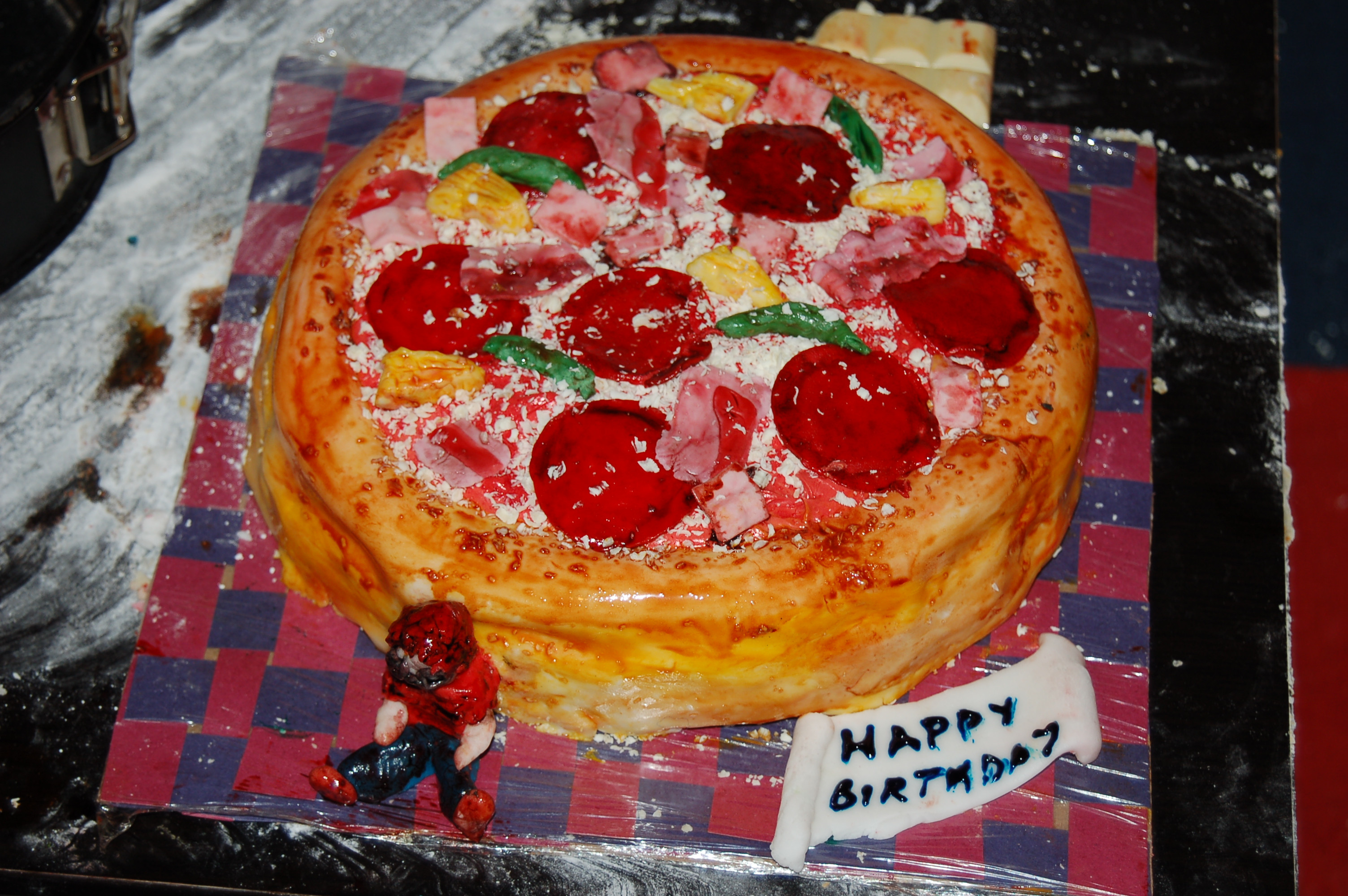 Pizza Birthday Cake
 Pizza Cake literally