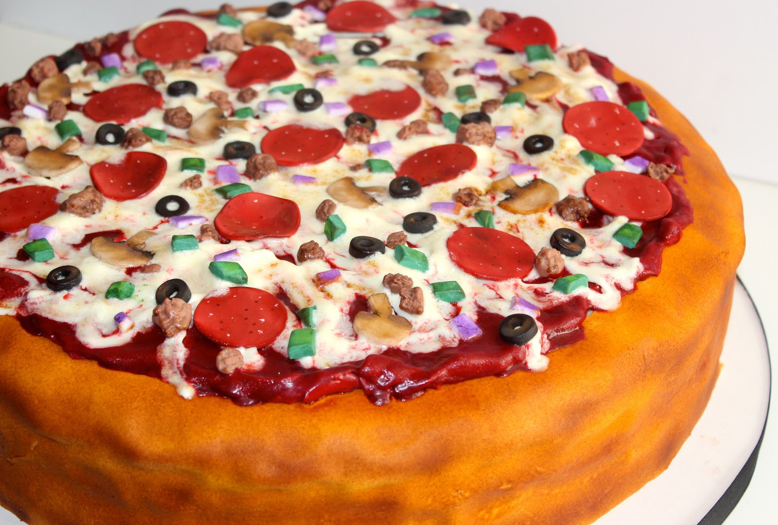 Pizza Birthday Cake
 Pizza It s whats for birthday cake