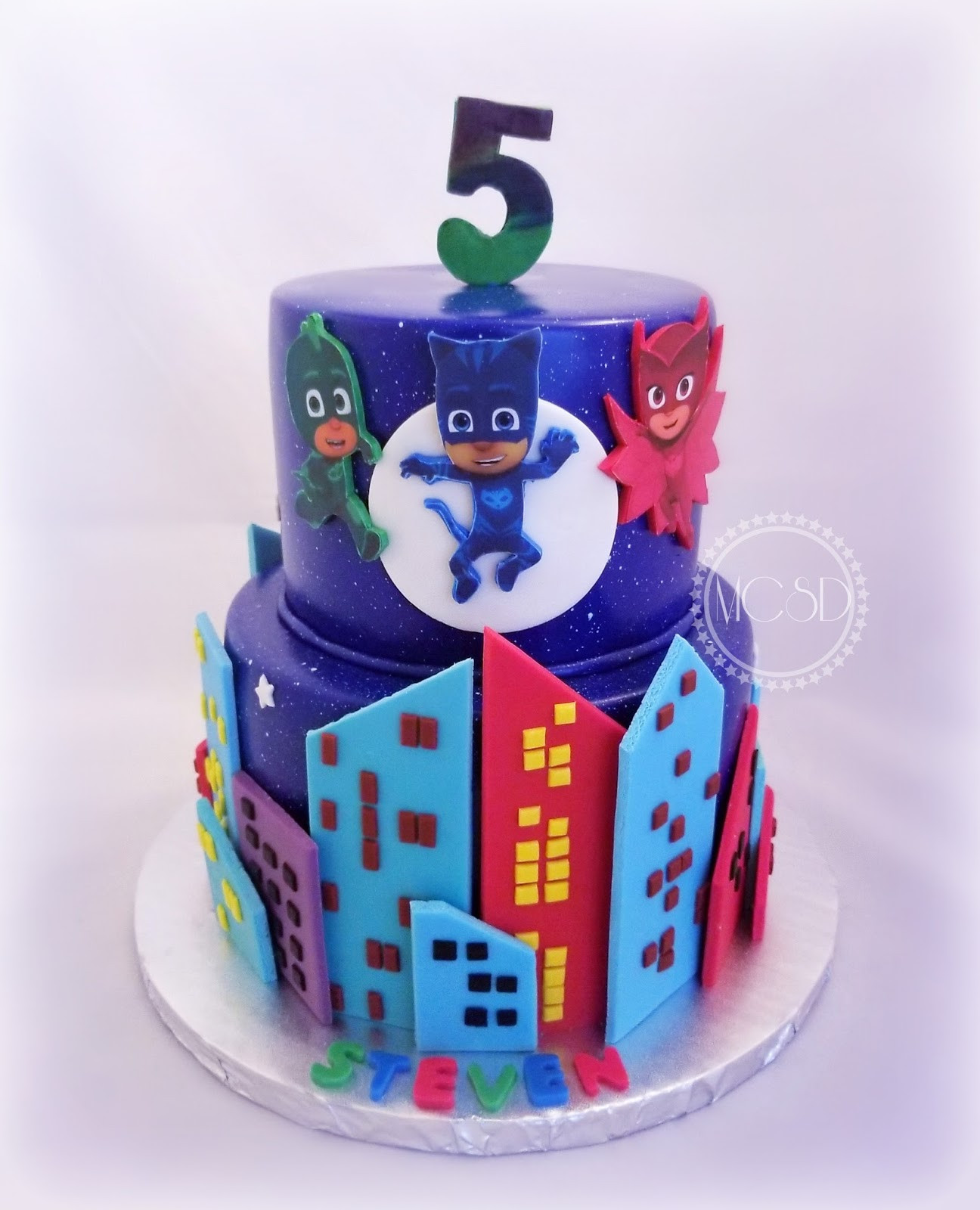 Pj Masks Birthday Cake
 MyCakeSweetDreams PJ Masks Birthday Cake