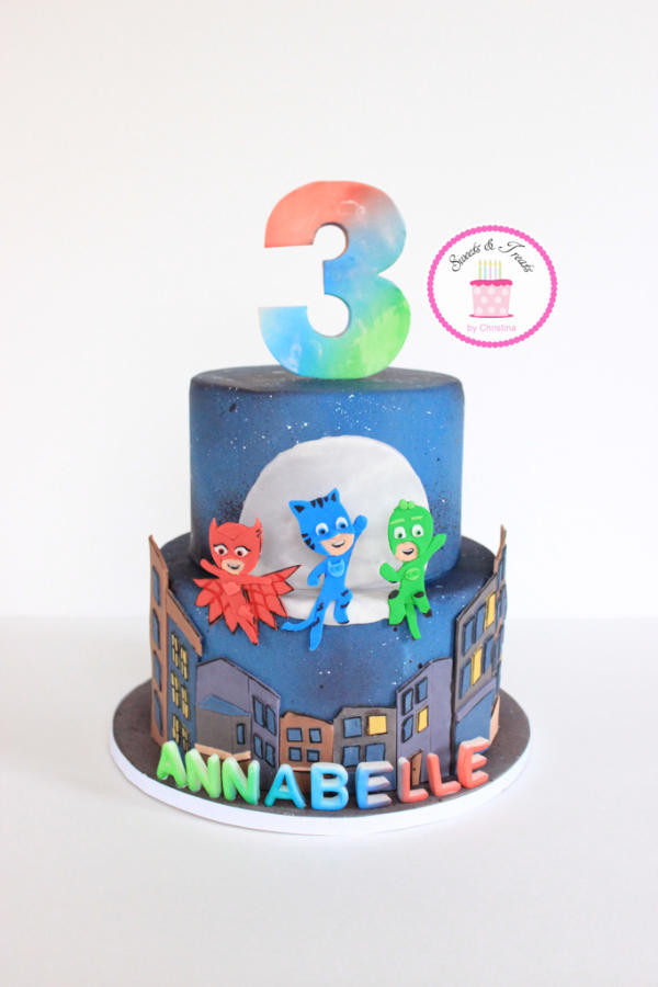 Pj Masks Birthday Cake Ideas
 PJ Masks Cake Cake by Sweets and Treats by Christina