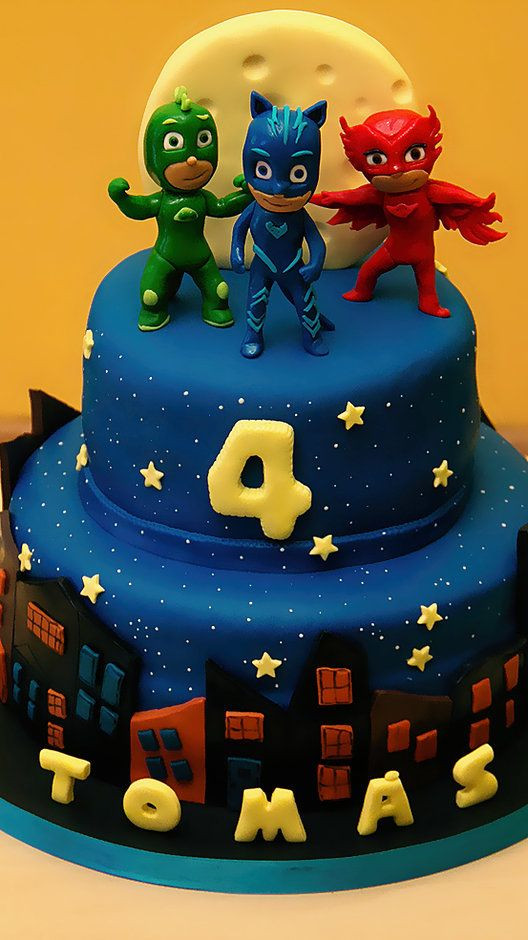 Pj Masks Birthday Cake
 cake 4u2 take Ismas 3 bday