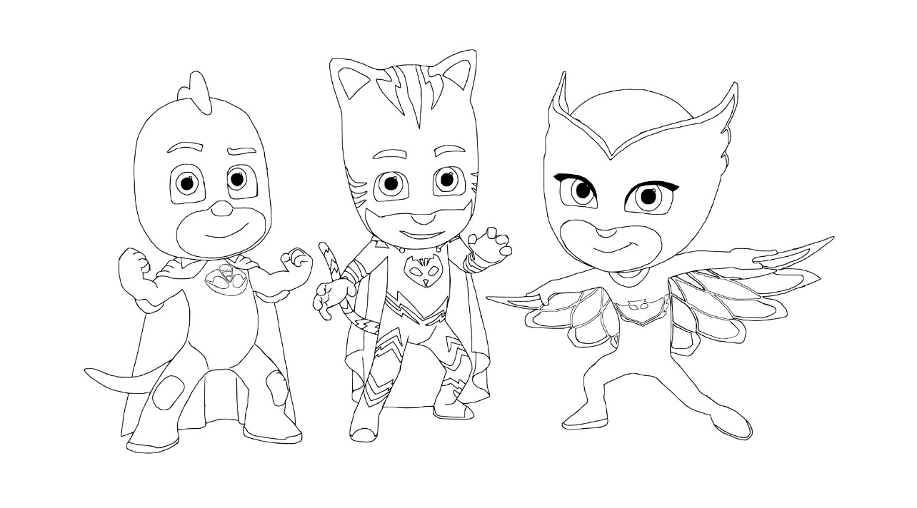 Pj Masks Coloring Pages To Print
 PJ Masks coloring pages to and print for free