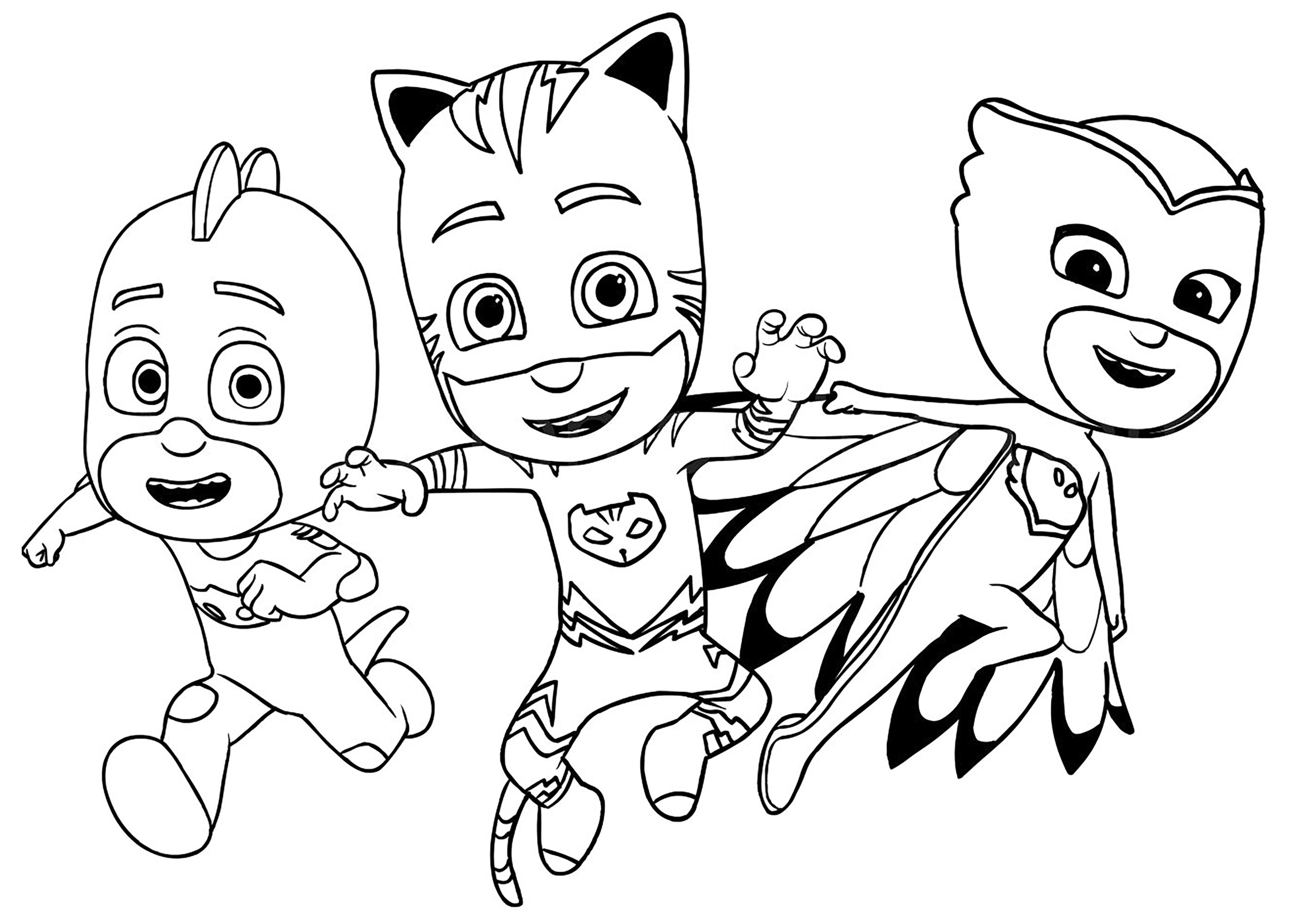 Pj Masks Coloring Pages To Print
 Pj masks to print for free PJ Masks Kids Coloring Pages
