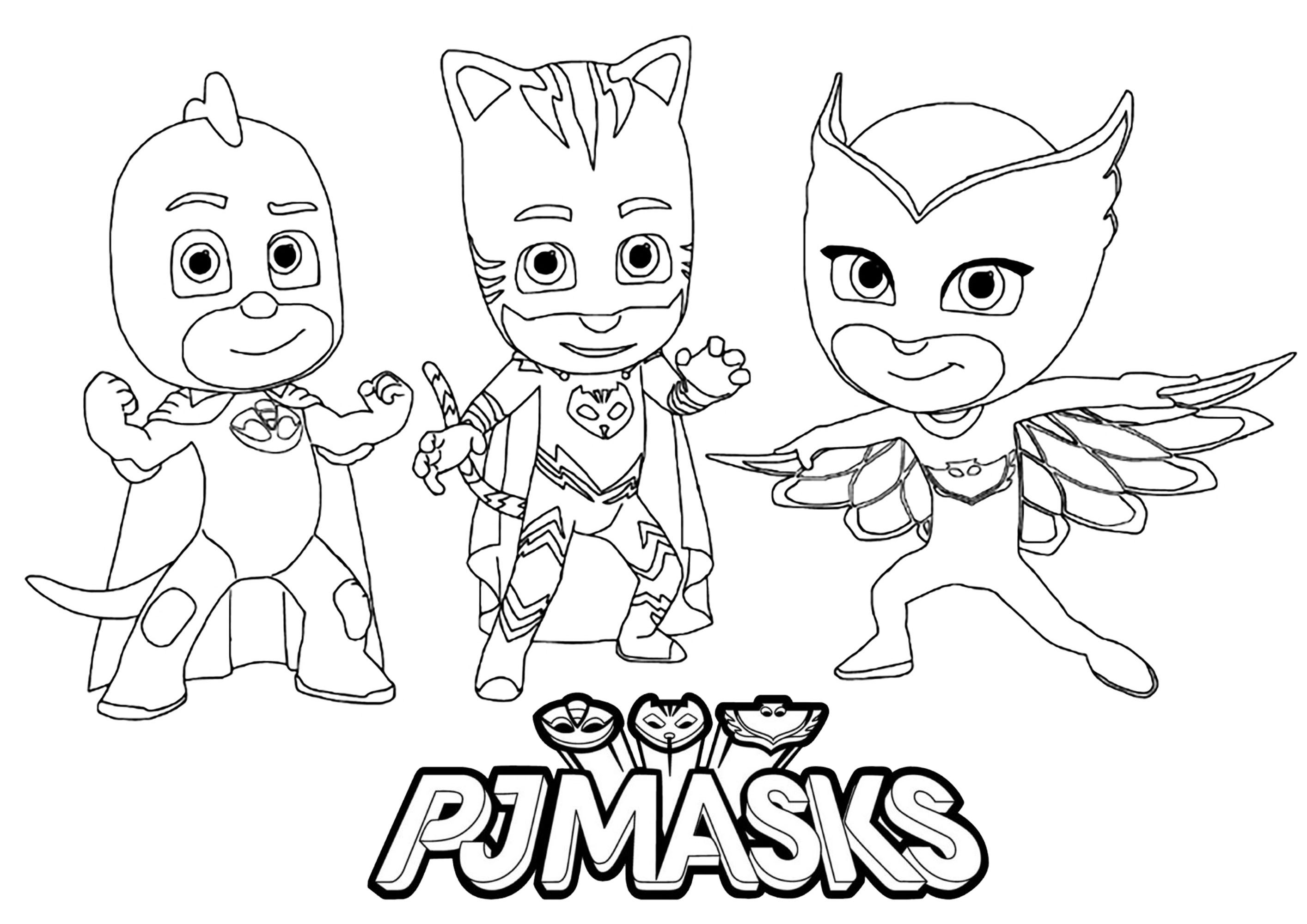 Pj Masks Coloring Pages To Print
 Pj masks to for free PJ Masks Kids Coloring Pages