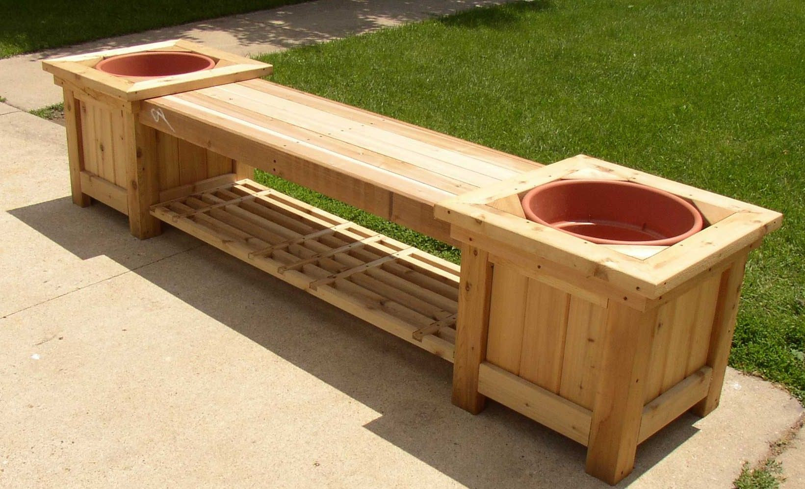 Planter Box Plans DIY
 DIY Wood Planter Bench Plans Wooden PDF build woodworking