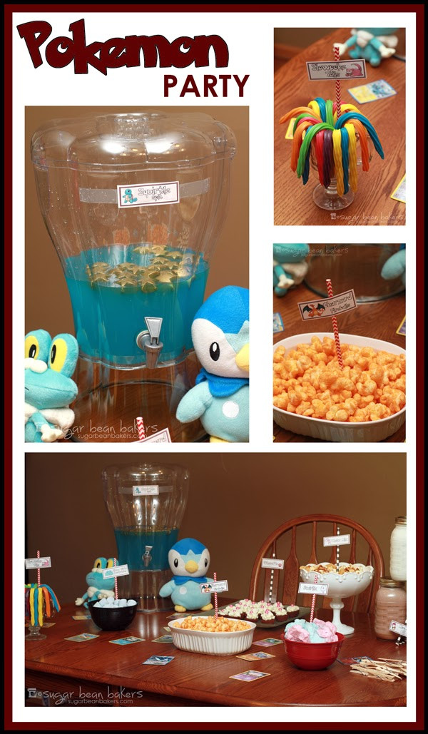 Pokemon Birthday Party Food Ideas
 Sugar Bean Bakers Quick and Easy Pokemon Party