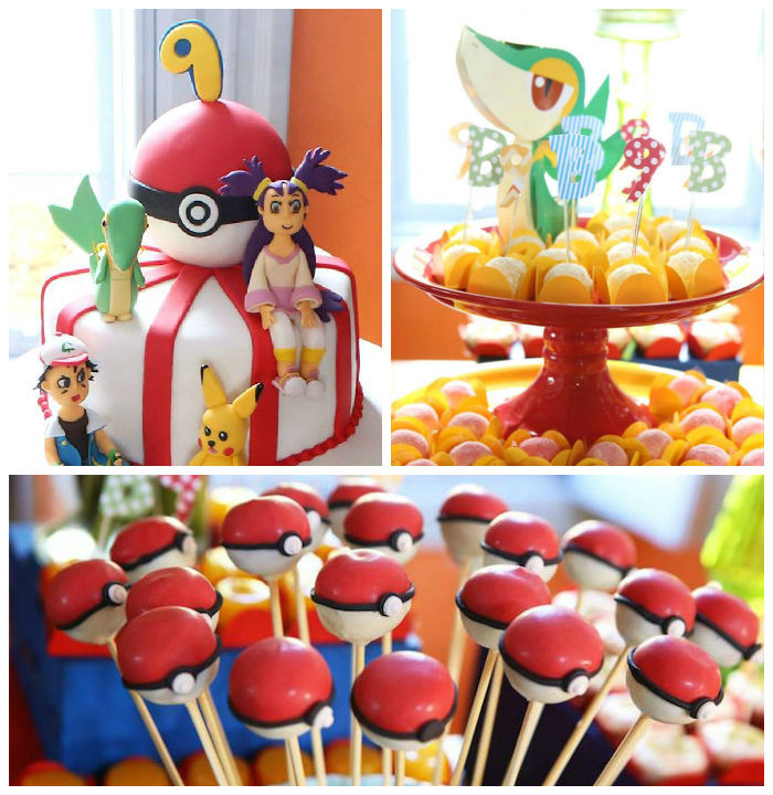 Pokemon Birthday Party Food Ideas
 Kara s Party Ideas Girly Pokemon Birthday Party