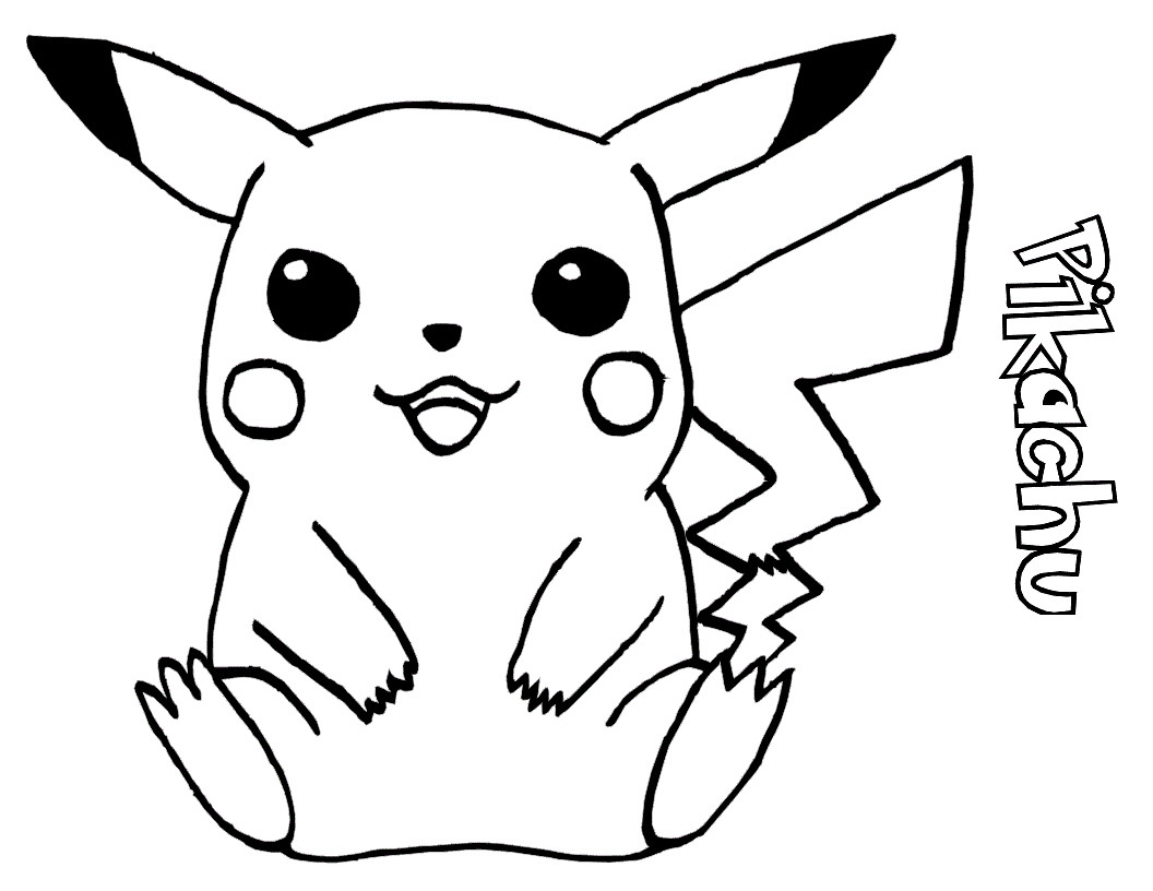 Pokemon Boys Coloring Pages Pikachu
 Free Printable Pikachu Coloring Pages For Kids